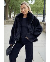 AX Paris - Faux Fur Short Jacket - Lyst