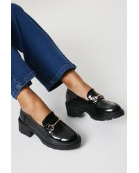 Oasis - Bailey Low Heel Chunky Snaffle Detail Loafers - Lyst