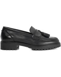 Dune - Wide Fit 'Gracelyn' Leather Loafers - Lyst