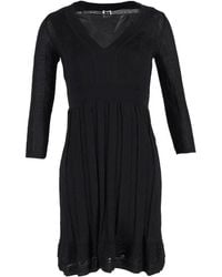 Missoni - Preloved Knitted V-Neck Mini Dress - Lyst