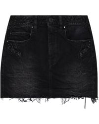 Balenciaga - Preloved Short Denim Skirt - Lyst