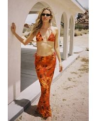 Nasty Gal - Tie Dye Triangle Bikini And Maxi Skirt 3Pc Set - Lyst