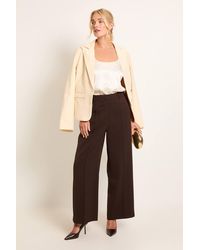Wallis - Petite High Waisted Pintuck Trouser - Lyst
