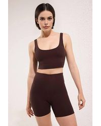 WOVCOR - Scoop Neck Wide Strap Longline Supportive Sports Bra - Lyst