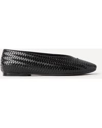 Linzi - Etta Woven Effect Ballet Flats - Lyst