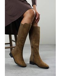 Where's That From - 'Jirelle' Round Toe Knee High Boots With Side Zip Closure - Lyst