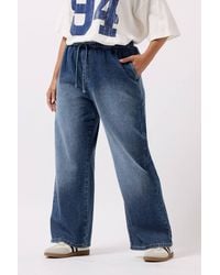 Yours - Drawstring Wide Leg Jeans - Lyst