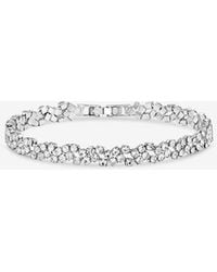 Jon Richard - Rhodium Plated Crystal Fine Multi Stone Bracelet - Lyst