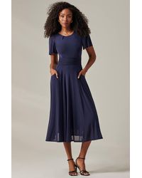 Jolie Moi - Ayla Plain Mesh Maxi Dress - Lyst