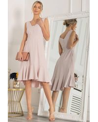 Jolie Moi - Palmer Dip Hem Shift Dress - Lyst