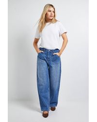 Dorothy Perkins - Wide Leg High Waist Denim Jeans - Lyst
