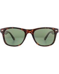 Montana - Rectangle Matte Turtle Rubbertouch G15 Polarized Sunglasses - Lyst