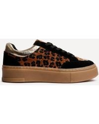 Linzi - Nyra Leopard Print Trainers - Lyst