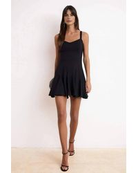 WOVCOR - Square Neck Fit Mini Dress - Lyst