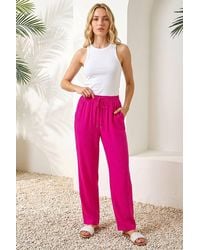 Roman - Full Length Linen Trouser - Lyst