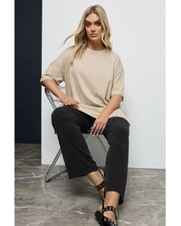 Yours - Straight Leg Trousers - Lyst