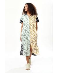 Liquorish - Animal Print Oversized Shirt Dress W/ Collar - Lyst