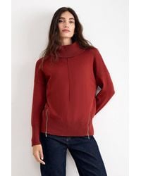 Phase Eight - Steph Roll Neck Zip Hem Jumper - Lyst
