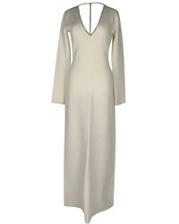 Galvan London - Preloved London V-Neck Long Sleeve Maxi Dress - Lyst