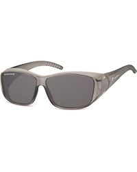 Montana - Rectangle Matte Smoke Polarized Fo4 - Lyst