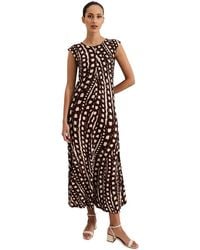 Phase Eight - Kristy Printed Zip-Front Maxi Dress - Lyst