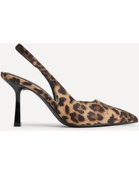 Linzi - Hotfix Leopards Embellished Court Heels - Lyst