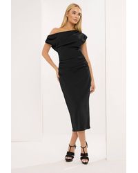 Star by Julien MacDonald - Draped Midi Dress - Lyst