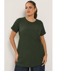 Yours - Textured Swing Top - Lyst