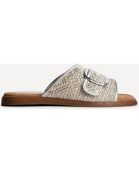 Linzi - Zuma Woven Flat Slider Sandal - Lyst