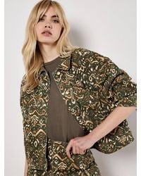 Apricot - Ikat Denim Jacket - Lyst
