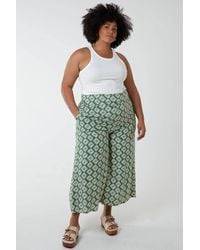 Blue Vanilla - Shirred Wide Leg Trouser - Lyst