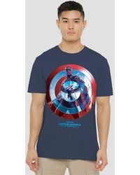 Marvel - Captain America Brave New World Sam Wilson T-Shirt, Heather - Lyst