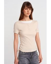 Dilvin - Cotton Slim Fit Crew Neck T-Shirt - Lyst
