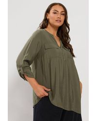 Yours - Zip Detail Blouse - Lyst