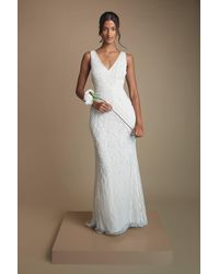 Coast - Honoured Petite Plunge Floral Vintage Embellished Wedding Dress - Lyst