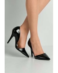 Miss Diva - Milaya Cut-Out Side Pointed Toe Court Shoes - Lyst