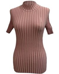 Fendi - Preloved Knitted Short Sleeve Sweater - Lyst
