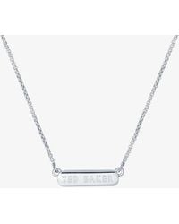 Ted Baker - Scarl Tone Crystal Sparkle Bar Necklace Tbj2980-01-02 - Lyst