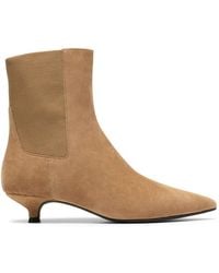 Clarks - Pisa Top Tan Suede Ankle Boots - Lyst