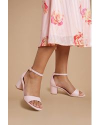 Dorothy Perkins - Rory Block Heel 2 Part Faux Leather Sandals - Lyst