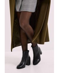 Dorothy Perkins - Wide Fit Morgan Round Toe Medium Block Heel Ankle Boots - Lyst