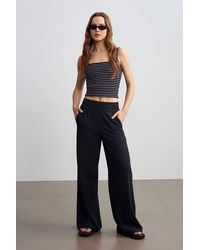 Dilvin - Wide-Leg Crepe Trousers - Lyst
