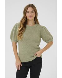 Kaffe - Kaemilie Tie Back Half Sleeves Pullover - Lyst
