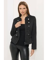 Star by Julien MacDonald - Faux Suede Military Jacket - Lyst