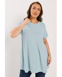 Yours - Shimmer Swing T-Shirt - Lyst