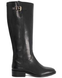 Dune - Wide Fit 'Tali' Leather Knee High Boots - Lyst