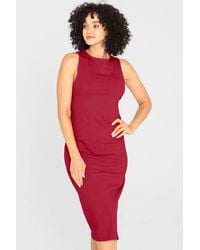 Enorsia - Premium Cotton Sleeveless Jersey Summer Dress - Lyst