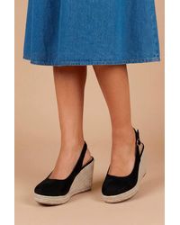 Dorothy Perkins - Wide Fit Riya Closed Toe Slingback Espadrille Wedge Sandals - Lyst