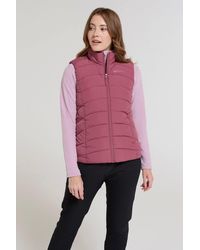 Mountain Warehouse - 'Opal' Lightweight Water Resistant Warm Padded Full Zip Puffer Jacketgilet - Lyst