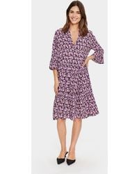 Saint Tropez - Edasz V-Neck Knee Length Dress - Lyst